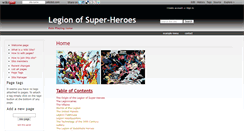 Desktop Screenshot of legionofsuperheroes.wikidot.com