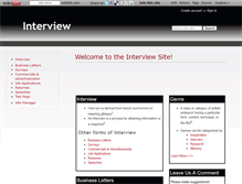 Tablet Screenshot of interview-genre.wikidot.com