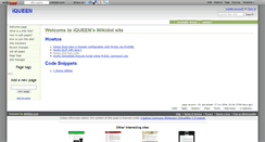 Desktop Screenshot of iqueen.wikidot.com