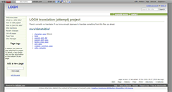 Desktop Screenshot of logh.wikidot.com
