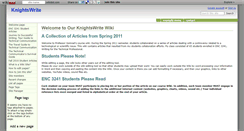 Desktop Screenshot of knightswrite.wikidot.com