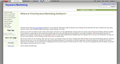 Desktop Screenshot of keywordmarketing.wikidot.com