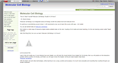 Desktop Screenshot of molecularcellbiology.wikidot.com