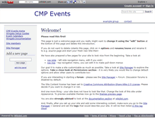 Tablet Screenshot of cmpevents.wikidot.com