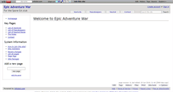 Desktop Screenshot of epicadventurewar.wikidot.com