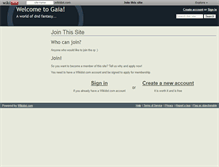 Tablet Screenshot of gaiarpg.wikidot.com