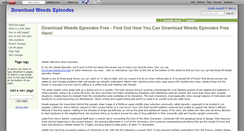 Desktop Screenshot of downloadweedsepisodes.wikidot.com