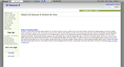 Desktop Screenshot of 24season8.wikidot.com
