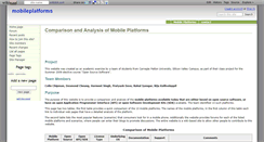 Desktop Screenshot of mobileplatforms.wikidot.com
