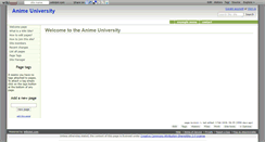 Desktop Screenshot of animeuniversity.wikidot.com