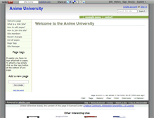 Tablet Screenshot of animeuniversity.wikidot.com