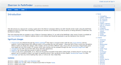 Desktop Screenshot of pf-eberron.wikidot.com