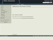 Tablet Screenshot of egsl.wikidot.com