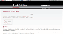 Desktop Screenshot of greatjediwar.wikidot.com