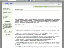 Tablet Screenshot of dating-101.wikidot.com