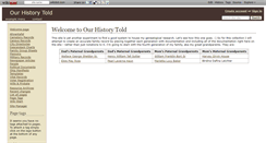 Desktop Screenshot of ourhistorytold.wikidot.com