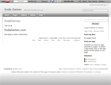 Tablet Screenshot of koda-games.wikidot.com