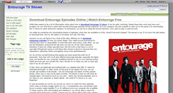 Desktop Screenshot of entourage.wikidot.com