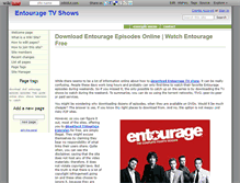 Tablet Screenshot of entourage.wikidot.com