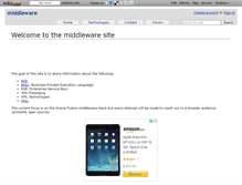 Tablet Screenshot of middleware.wikidot.com