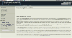 Desktop Screenshot of beatthangdrummachine.wikidot.com