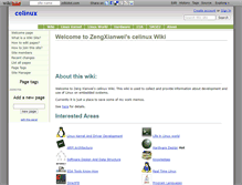 Tablet Screenshot of celinux.wikidot.com
