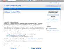 Tablet Screenshot of collegeenglishwiki.wikidot.com