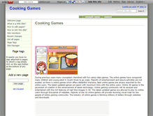 Tablet Screenshot of cookinggames.wikidot.com