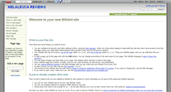 Desktop Screenshot of melaleucareviews.wikidot.com