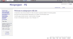 Desktop Screenshot of miniproject.wikidot.com