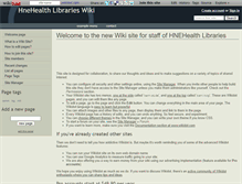 Tablet Screenshot of hnehealthlibraries.wikidot.com