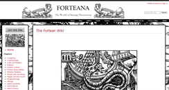 Desktop Screenshot of fortean.wikidot.com