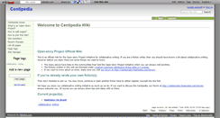 Desktop Screenshot of centipedia.wikidot.com