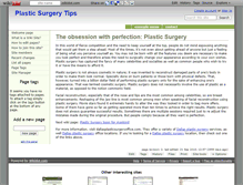 Tablet Screenshot of plastic-surgery-tips.wikidot.com