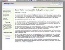 Tablet Screenshot of bringexback.wikidot.com