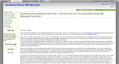 Desktop Screenshot of downloadhousemdepisodes.wikidot.com