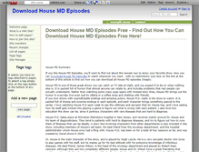Tablet Screenshot of downloadhousemdepisodes.wikidot.com
