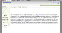 Desktop Screenshot of itilcertification.wikidot.com