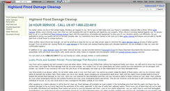 Desktop Screenshot of highlandflooddamagecleanup.wikidot.com