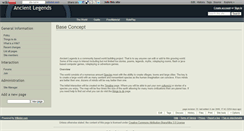 Desktop Screenshot of ancientlegends.wikidot.com