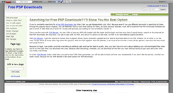 Desktop Screenshot of freepspdownloads.wikidot.com
