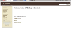 Desktop Screenshot of apbio.wikidot.com