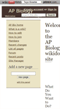 Mobile Screenshot of apbio.wikidot.com