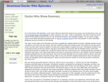 Tablet Screenshot of downloaddoctorwhoepisodes.wikidot.com
