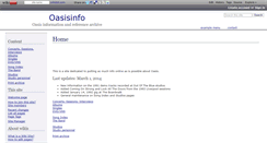 Desktop Screenshot of oasisinfo.wikidot.com