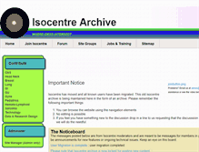 Tablet Screenshot of isocentre.wikidot.com