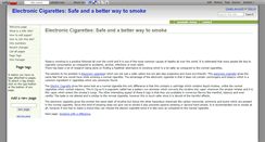 Desktop Screenshot of best-electronic-cigarette.wikidot.com