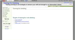 Desktop Screenshot of climbing-training.wikidot.com