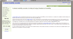 Desktop Screenshot of 3wheelmobilityscooter.wikidot.com