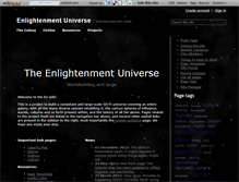 Tablet Screenshot of enlightenment-universe.wikidot.com